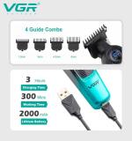 VGR مجموعة قص شعر احترافية بشفرة ستانلس ستيل V-196 V-996