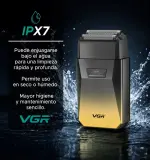 VGR ماكينة حلاقة لاسلكية مقاومة للماء IPX7 V-372