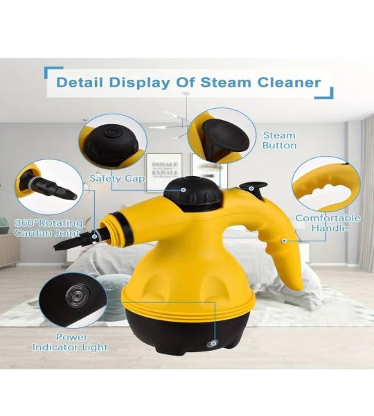 STEM CLEANER جهاز تنظيف بالبخار (854-17) - قوة 1000 وات لتنظيف عميق بدون مواد كيميائية