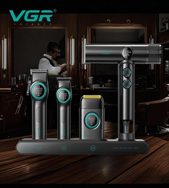 VGR STEPLESS PRO 4 IN 1 طقم اسود