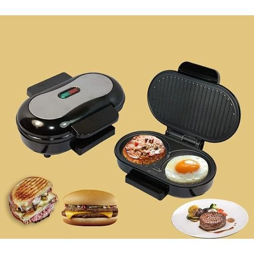 Dsp Sandwich Maker Steak Panini Hamburger Grill Meat Roaster Electric Egg 1400W kc1124