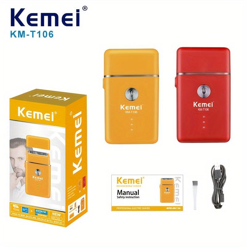 Km-T106 - ماكينة حلاقة كهربائية احترافية. قابله للشحن للرجال