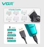 VGR مجموعة قص شعر احترافية بشفرة ستانلس ستيل V-196 V-996