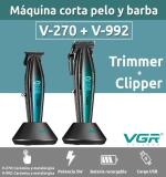 VGR ماكينة قص شعر احترافية بشفرة سيراميك ومعدن V-270