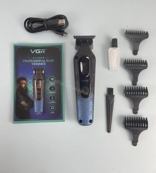 VGR ماكينة قص شعر احترافية بشاشة رقمية V-879T