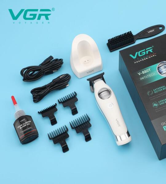 Rotatech ماكينة حلاقة وتشذيب شعر الذقن والرأس احترافية VGR V-880T