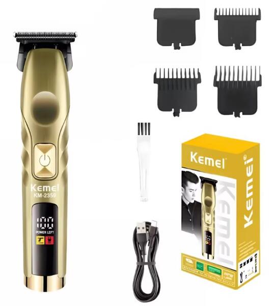 Kemei ماكينة حلاقة لاسلكية بشاشة LCD KM-2359