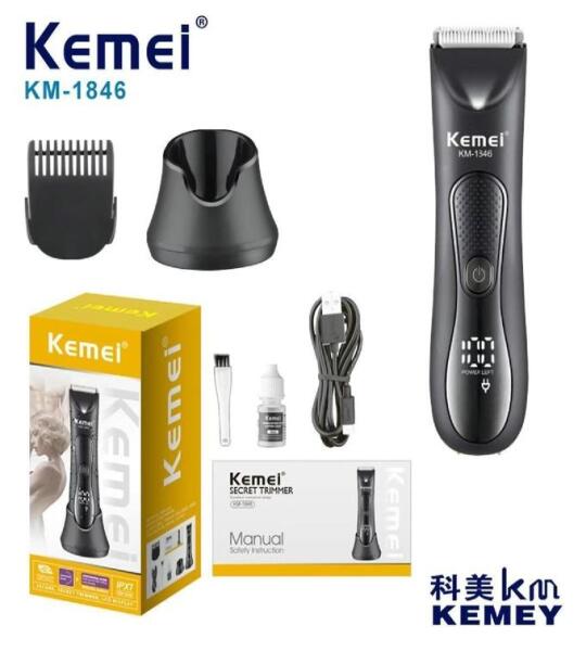 ماكينة KEMEI 1846 ماكينة حلاقة وتحديد للذقن والجسم والاماكن الحساسة
