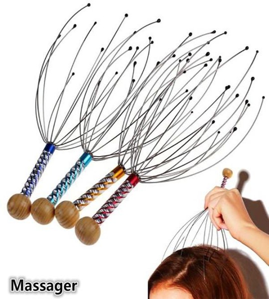 اداة تدليك فروة الراس اليدوية لتنشيط الدورة الدموية scalp massager brush