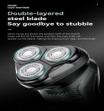 Kemei ماكينة حلاقة دوّارة مقاومة للماء KM-2804