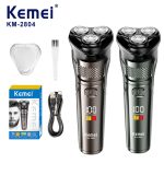 Kemei ماكينة حلاقة دوّارة مقاومة للماء KM-2804