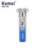 Kemei ماكينة حلاقة رجالية رأس ثلاثي دوار KM-T86
