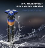 كيمي ماكينة حلاقة دوارة مقاومة للماء IPX7 KM-T413