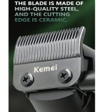 Kemei ماكينة حلاقة لاسلكية LCD KM-1371