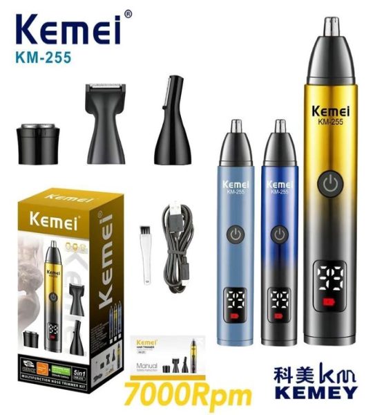 Kemei ماكينة حلاقة وتشذيب متعددة الاستخدامات KM-255