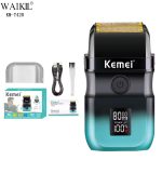 Kemei ماكينة حلاقة لاسلكية بشاشة ذكية T420