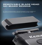 Kemei ماكينة حلاقة لاسلكية بشاشة ذكية T420