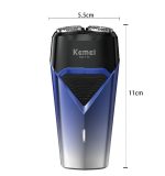 Kemei ماكينة حلاقة كهربائية بشفرات مزدوجة عائمة KM-T76