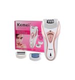 Kemei ماكينة إزالة شعر 3 في 1 متعددة الاستخدامات لاسلكية مع إضاءة LED KM-3010