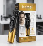 Kemei ماكينة تشذيب شعر ولحية دقيقة لاسلكية KM-1730