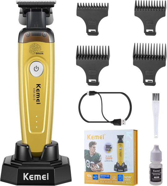 Kemei ماكينة تشذيب لاسلكية احترافية 7500 RPM KM-90-5