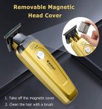Kemei ماكينة تشذيب لاسلكية احترافية 7500 RPM KM-90-5