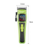 Kemei ماكينة حلاقة كهربائية لاسلكية شاشة LCD KM-1862