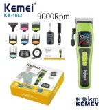 Kemei ماكينة حلاقة كهربائية لاسلكية شاشة LCD KM-1862