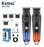 Kemei ماكينة حلاقة لاسلكية LCD شحن USB 1359