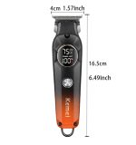 Kemei ماكينة حلاقة لاسلكية LCD شحن USB 1359