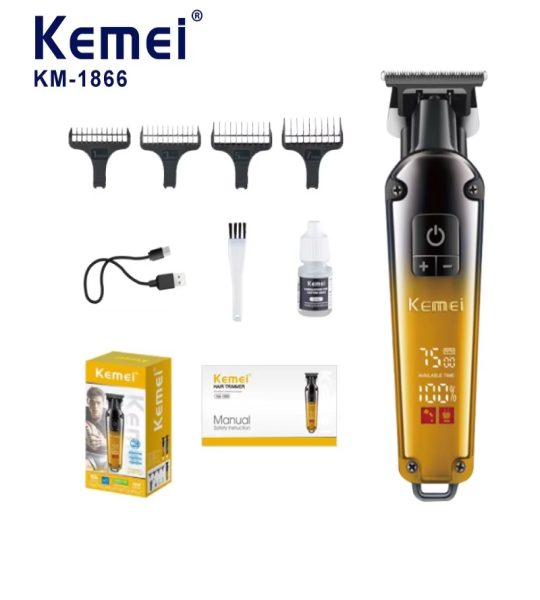 Kemei ماكينة حلاقة احترافية لاسلكية KM-1866