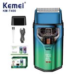 Kemei KM-T400 ماكينة حلاقة كهربائية بشفرات مزدوجة متبادلة