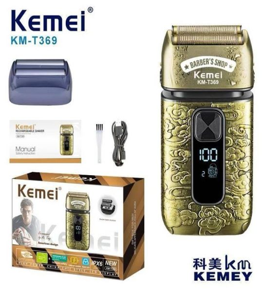 Kemei ماكينة حلاقة وتشذيب احترافية T369