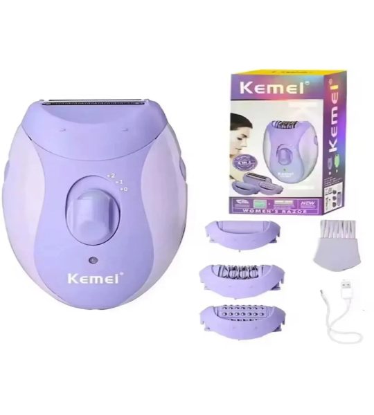 Kemei ماكينة عناية نسائية 4 في 1 لاسلكية مقاومة للماء KM-6037