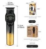 Kemei KM-2155 ماكينة حلاقة وتشذيب كهربائية لاسلكية لتشذيب الشعر واللحية والتحديد ورسم الخطوط بدقة