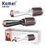 Kemei KM-565 فرشاة هواء ساخن لتجفيف وتصفيف الشعر لتجفيف وتنعيم وتصفيف الشعر في خطوة واحدة