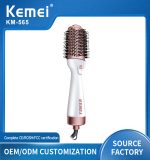 Kemei KM-565 فرشاة هواء ساخن لتجفيف وتصفيف الشعر لتجفيف وتنعيم وتصفيف الشعر في خطوة واحدة