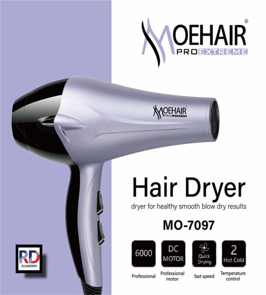 Mohair MO-7097 مجفف شعر احترافي لتجفيف وتصفيف الشعر في المنزل أو الصالون