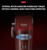 Kemei km-1382 ماكينة قص شعر كهربائية لقص الشعر وتحديده للاستخدام الشخصي والاحترافي
