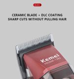 Kemei km-1382 ماكينة قص شعر كهربائية لقص الشعر وتحديده للاستخدام الشخصي والاحترافي