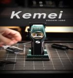 Kemei km-1380 ماكينة قص شعر لاسلكية للرجال لقص شعر الرأس للاستخدام المنزلي أو في صالونات الحلاقة