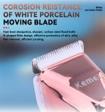 Kemei KM-259 ماكينة تشذيب وإزالة شعر نسائية 2 في 1 لتشذيب وإزالة شعر الوجه والجسم للاستخدام الشخصي