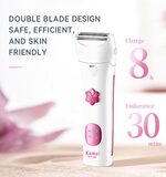 Kemei KM-304 ماكينة حلاقة كهربائية نسائية لإزالة شعر الجسم وحلاقته للاستخدام الشخصي