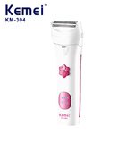 Kemei KM-304 ماكينة حلاقة كهربائية نسائية لإزالة شعر الجسم وحلاقته للاستخدام الشخصي