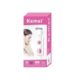 Kemei KM-304 ماكينة حلاقة كهربائية نسائية لإزالة شعر الجسم وحلاقته للاستخدام الشخصي