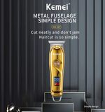 Kemei KM-427 ماكينة حلاقة وتشذيب لاسلكية لقص الشعر وتشذيب اللحية للاستخدام المنزلي أو المهني