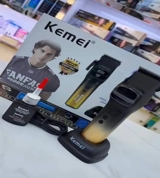 Kemei KM-1897 ماكينة قص شعر احترافية لقص الشعر للاستخدام في صالونات الحلاقة أو في المنزل