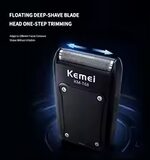 Kemei KM-T68 ماكينة حلاقة كهربائية للرجال لحلاقة شعر الوجه وتشذيب السوالف للاستخدام اليومي والسفر