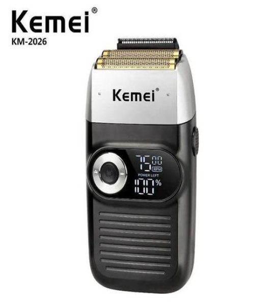Kemei KM-2026 ماكينة حلاقة كهربائية شبكية لحلاقة وتنعيم الذقن والشعر القصير وحلاقة الرأس