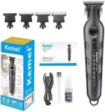 Kemei KM-1563 ماكينة حلاقة وتشذيب كهربائية لقص الشعر وتشذيب اللحية وتحديد الخطوط بدقة